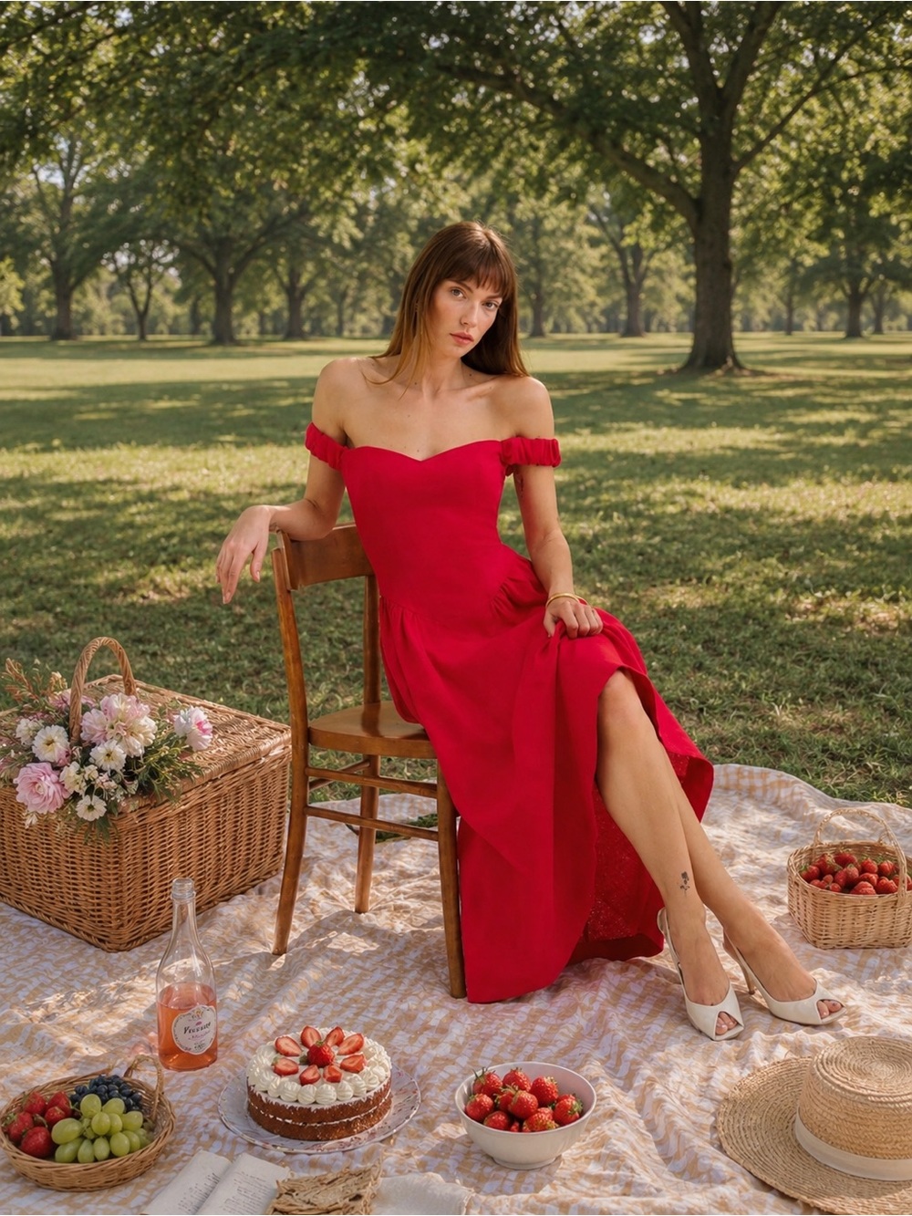Reformation Petites Monet Linen Dress
